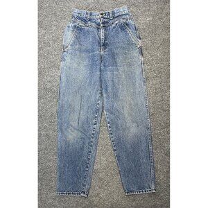 Bonjour Womens High-Waisted Vintage 80's Blue Jeans Size 9